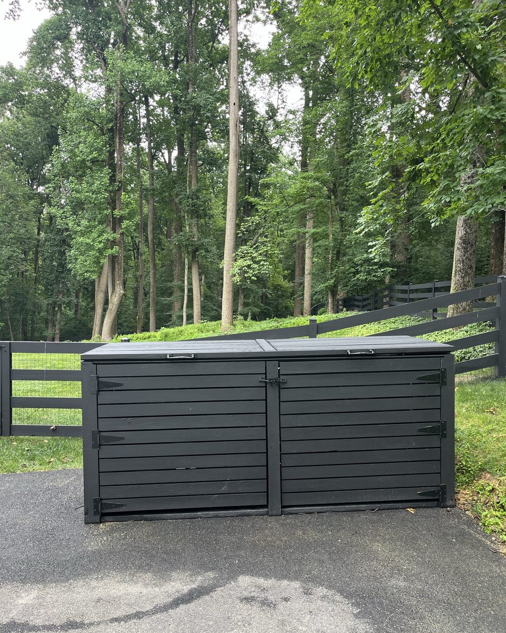 The same enclosure after being finished in matte black